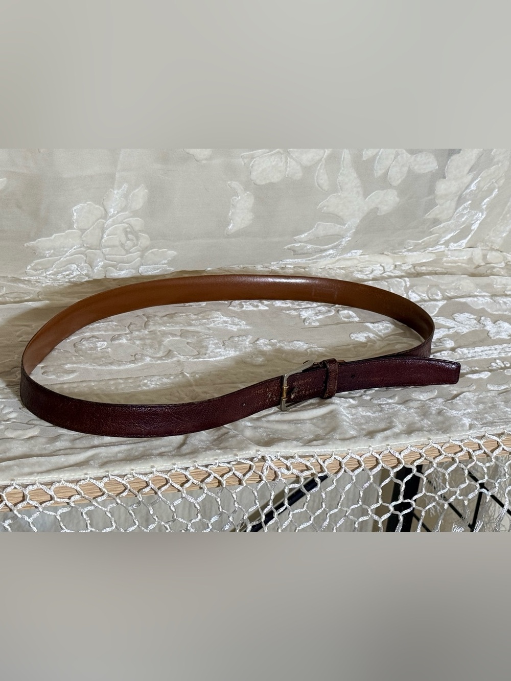 Vintage L’Aiglon Paris New York Imported Goatskin Belt- Made in Spain